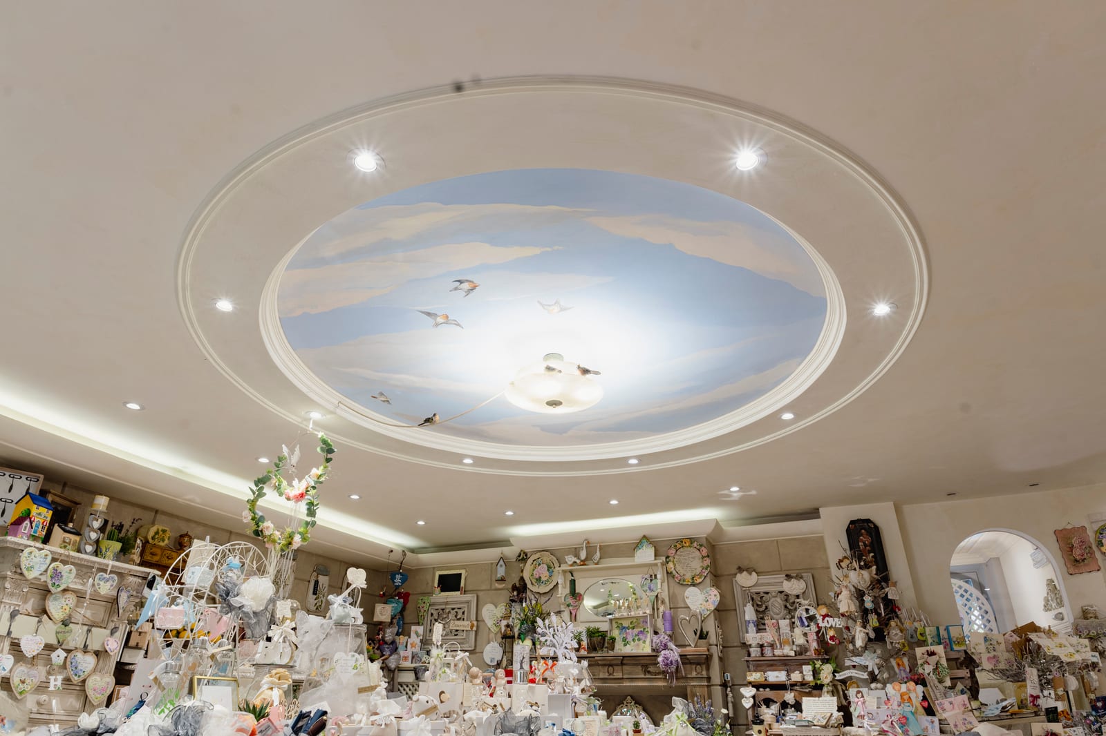 Decorazioni in vetrina